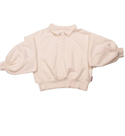 SS Cropped Snap Closure Top