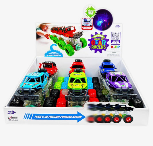 TOY1 Light Up Monster Truck with Self Propel Feature
