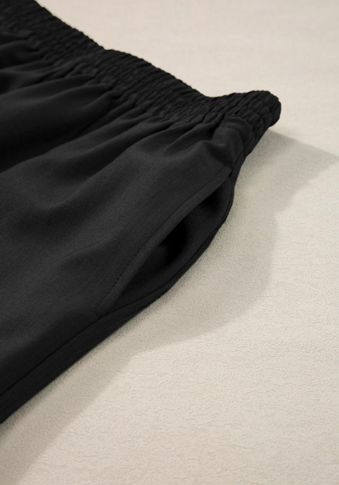 Black with White Rick Rack Trim Short Set
