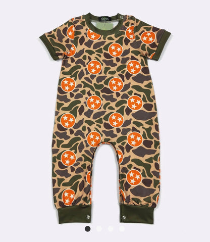 CCCTS Camo Print Tri Star One All Romper