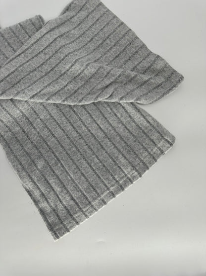 Gray Soft Ribbed Bell-Bottoms