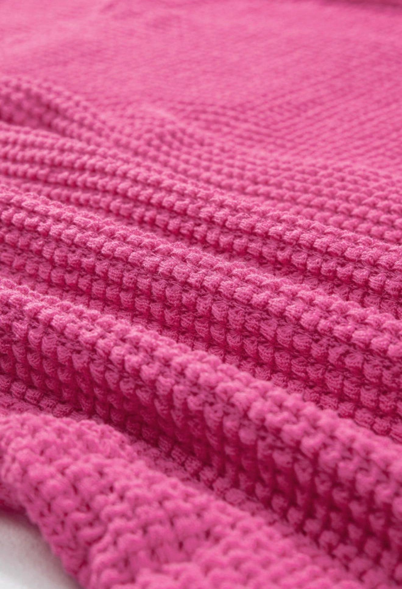 Hot pink waffle weave button front over shirt by Ivy's Gifts & Boutique, featuring a stylish and comfortable design.