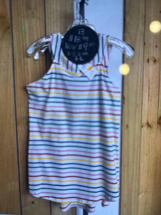 Striped Razor Back Tank Style Top