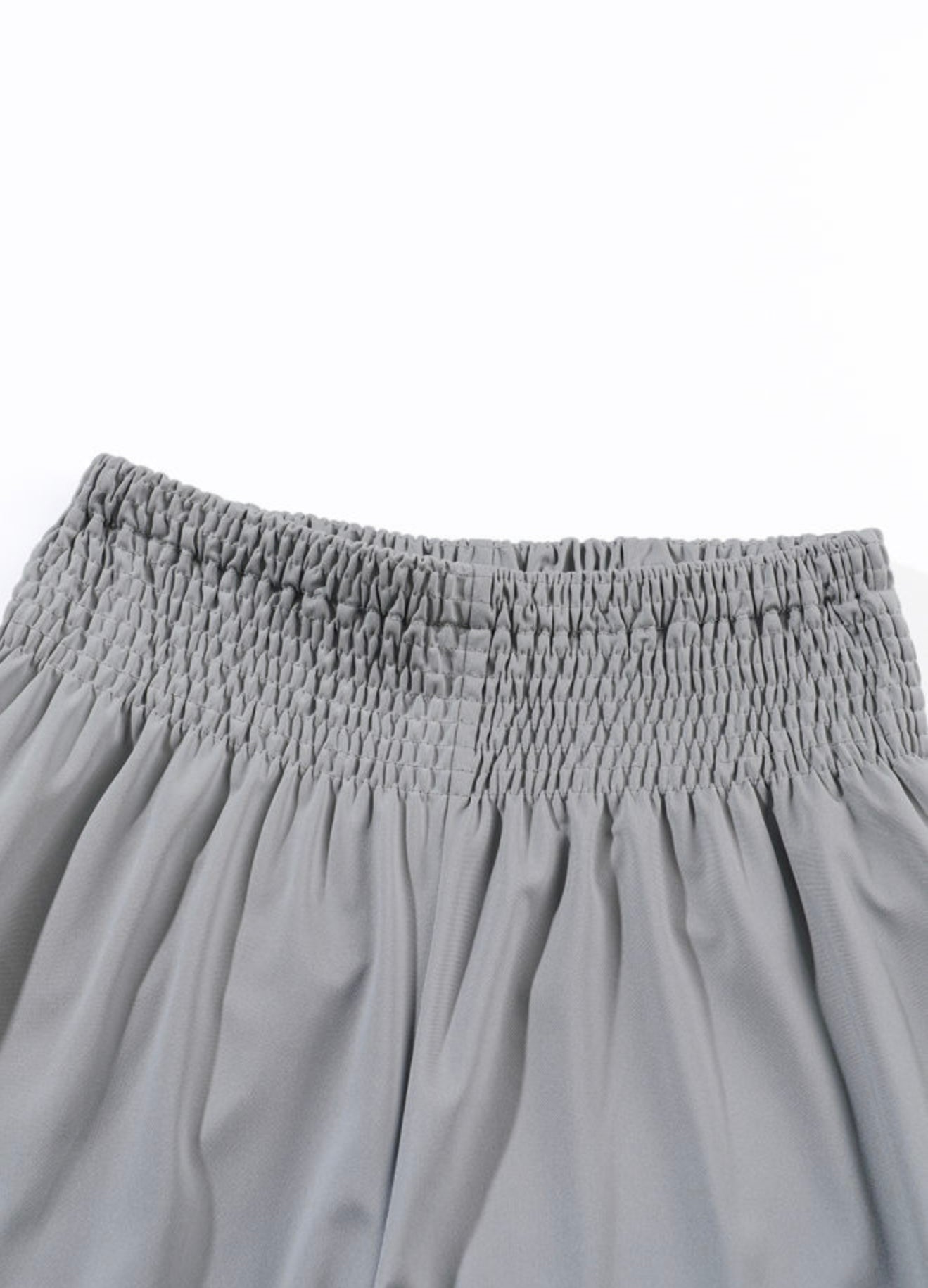 A14 Gray Jogger Pants with Wide Waistband - Ivy's Gifts & Boutique