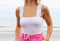 SS Body Suit with Ruffle Tank Straps
