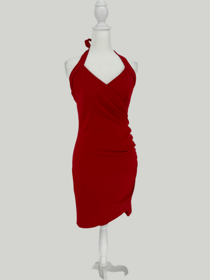 Red Halter Dress