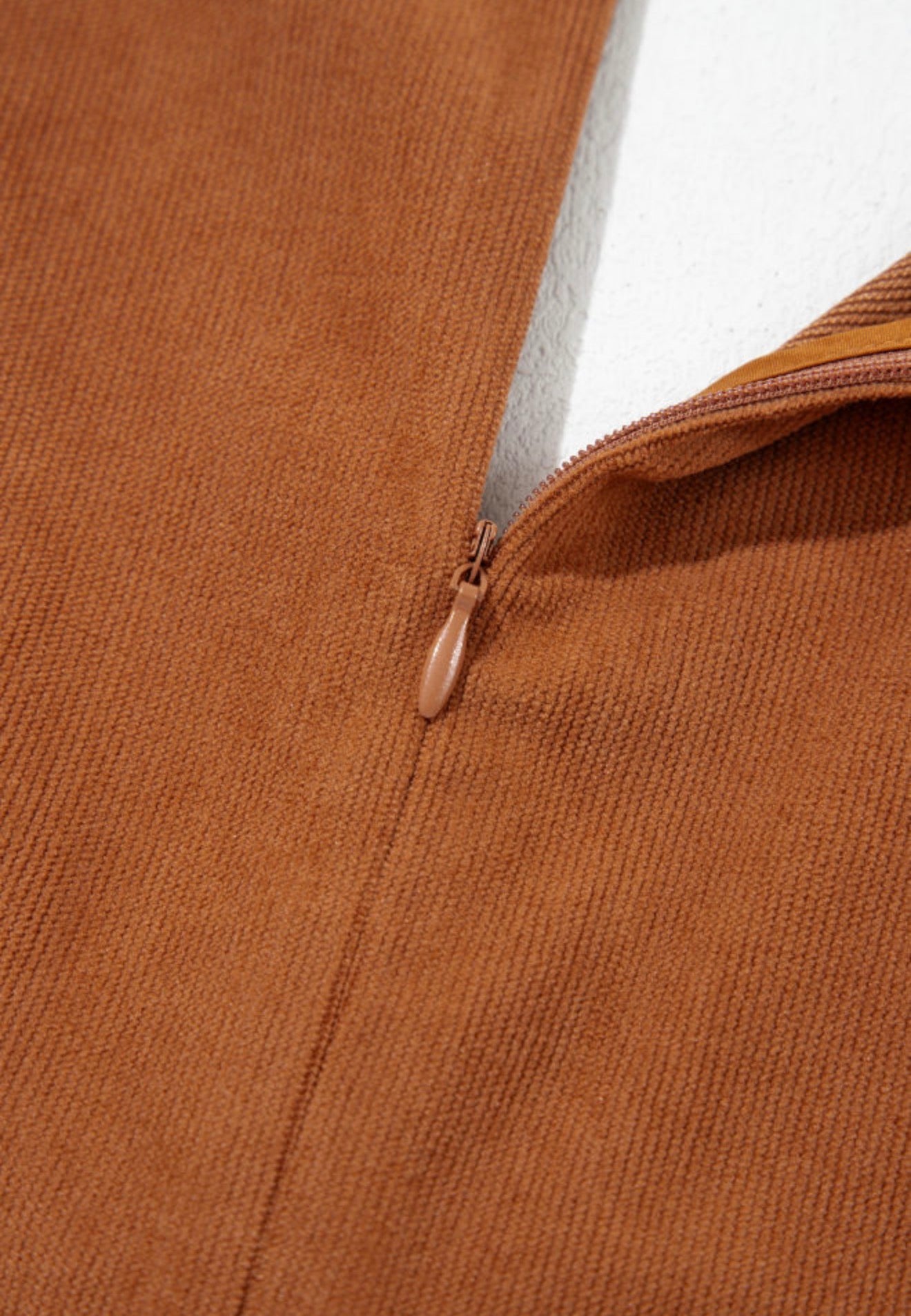MLRP Cinnamon Color Pleated Loose Fit Styled Sleeveless Romper with Tie