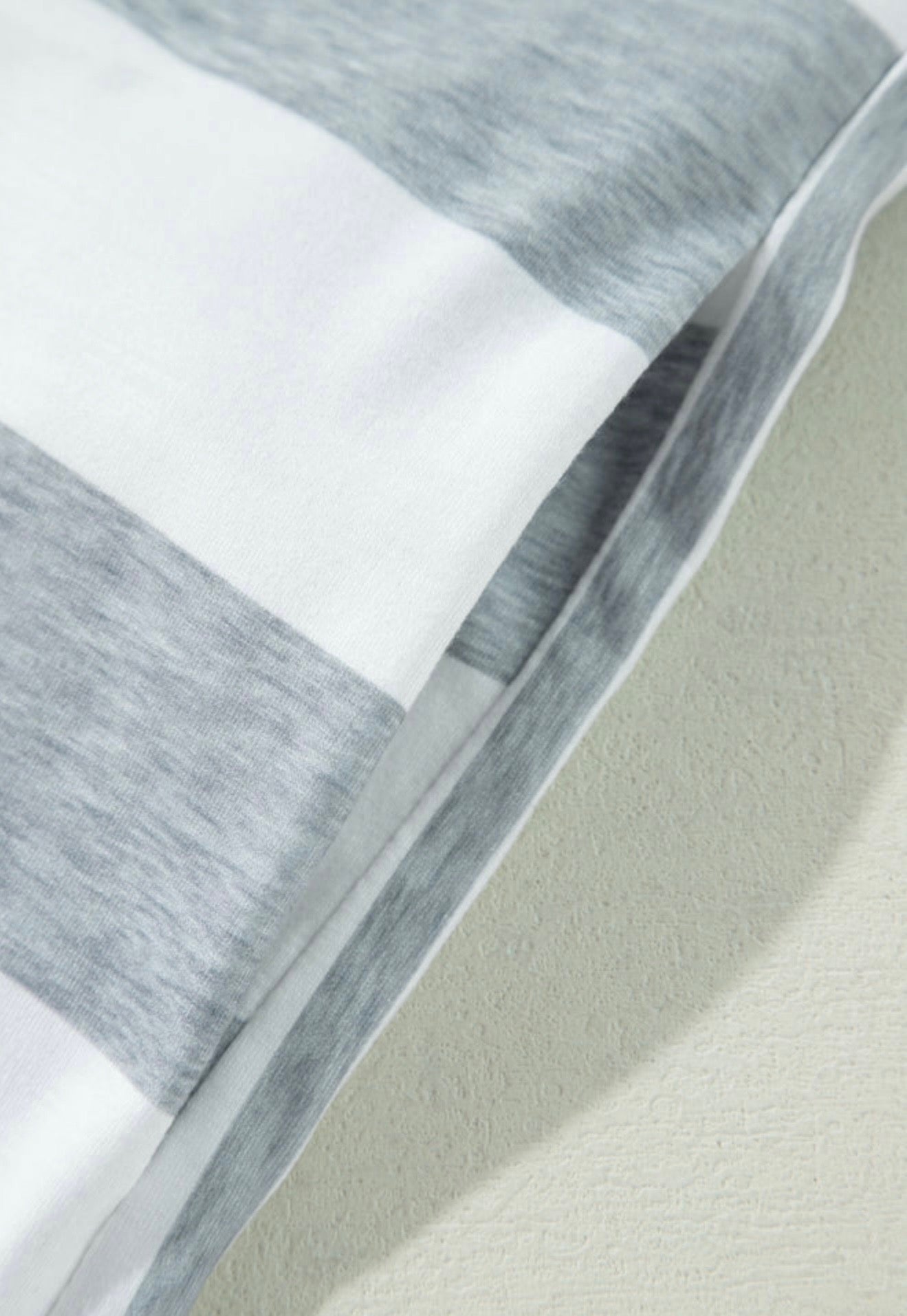 Gray and White color block design Comfy Dress