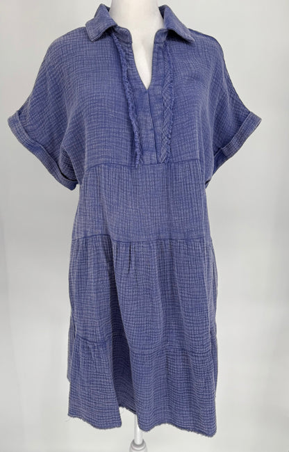 Umgee Mineral Wash Purple Dress