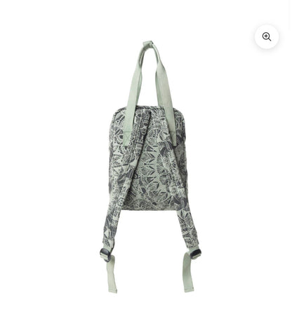 MY8 MYRA BRAND Juniper Sage Backpack Purse with Forrest Lace Details