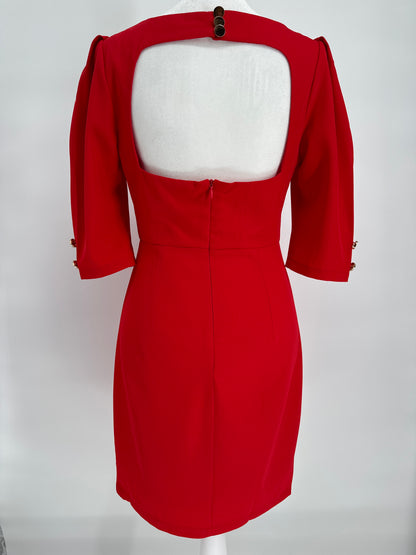 Stunning Open Back Red Dress