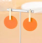 Tennessee Orange Disc Earrings