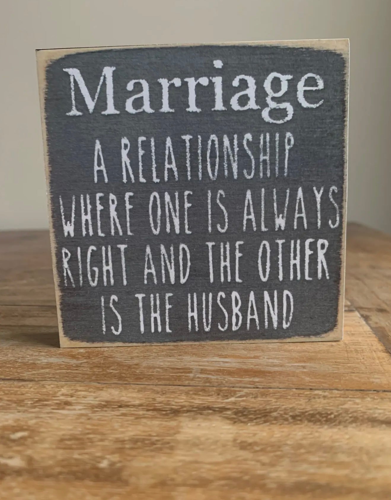 Marriage A Relationship…block sign