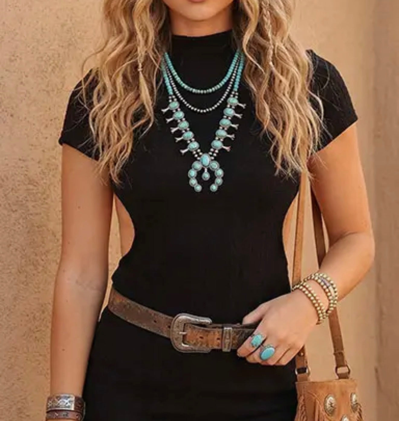CC1 Black Backless Mini Dress with High Neck and Short Sleeves