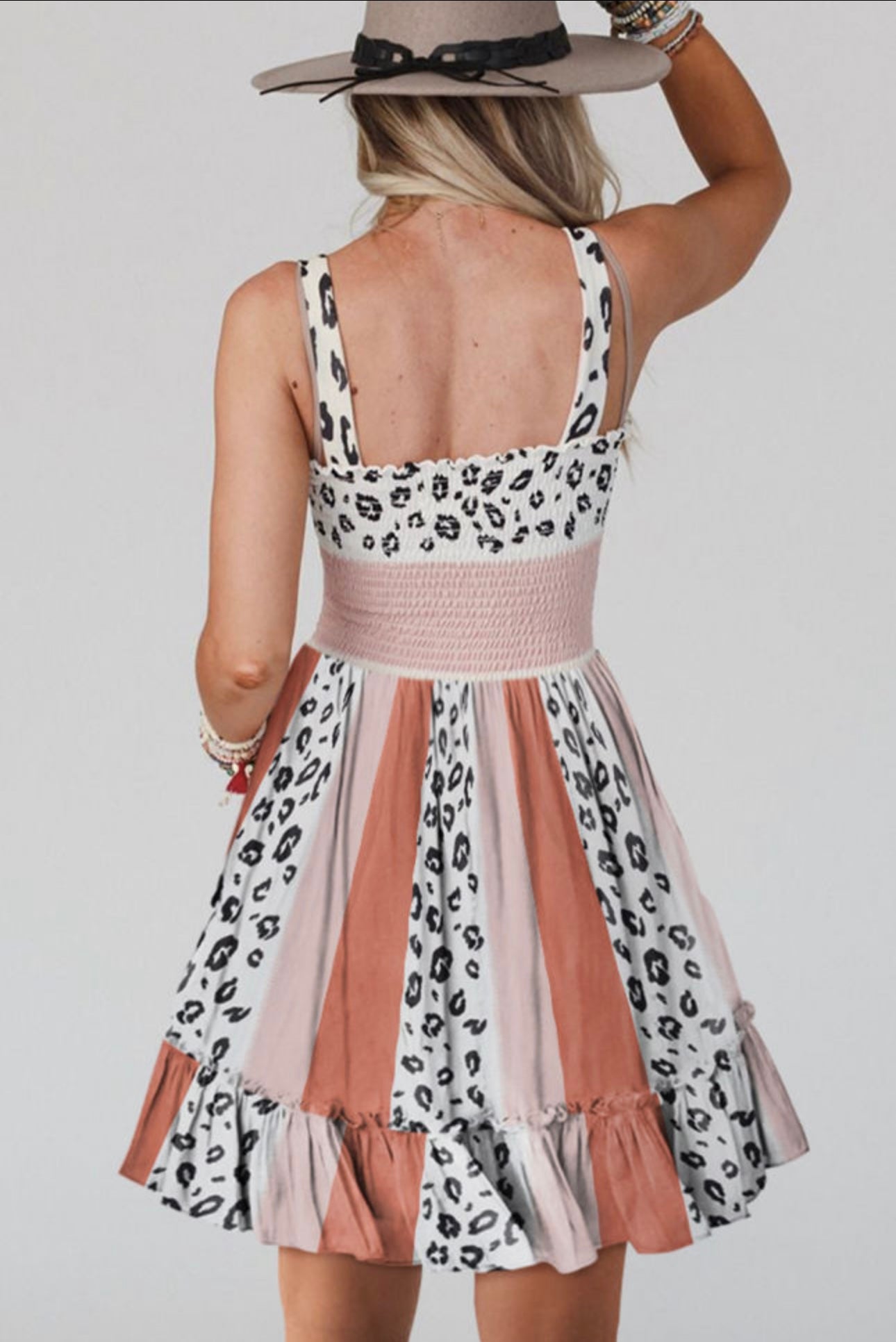 Animal Print Accent Sundress