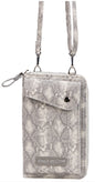 SS Cross body Phone case Wallet in Cow Print or Snake Skin Print