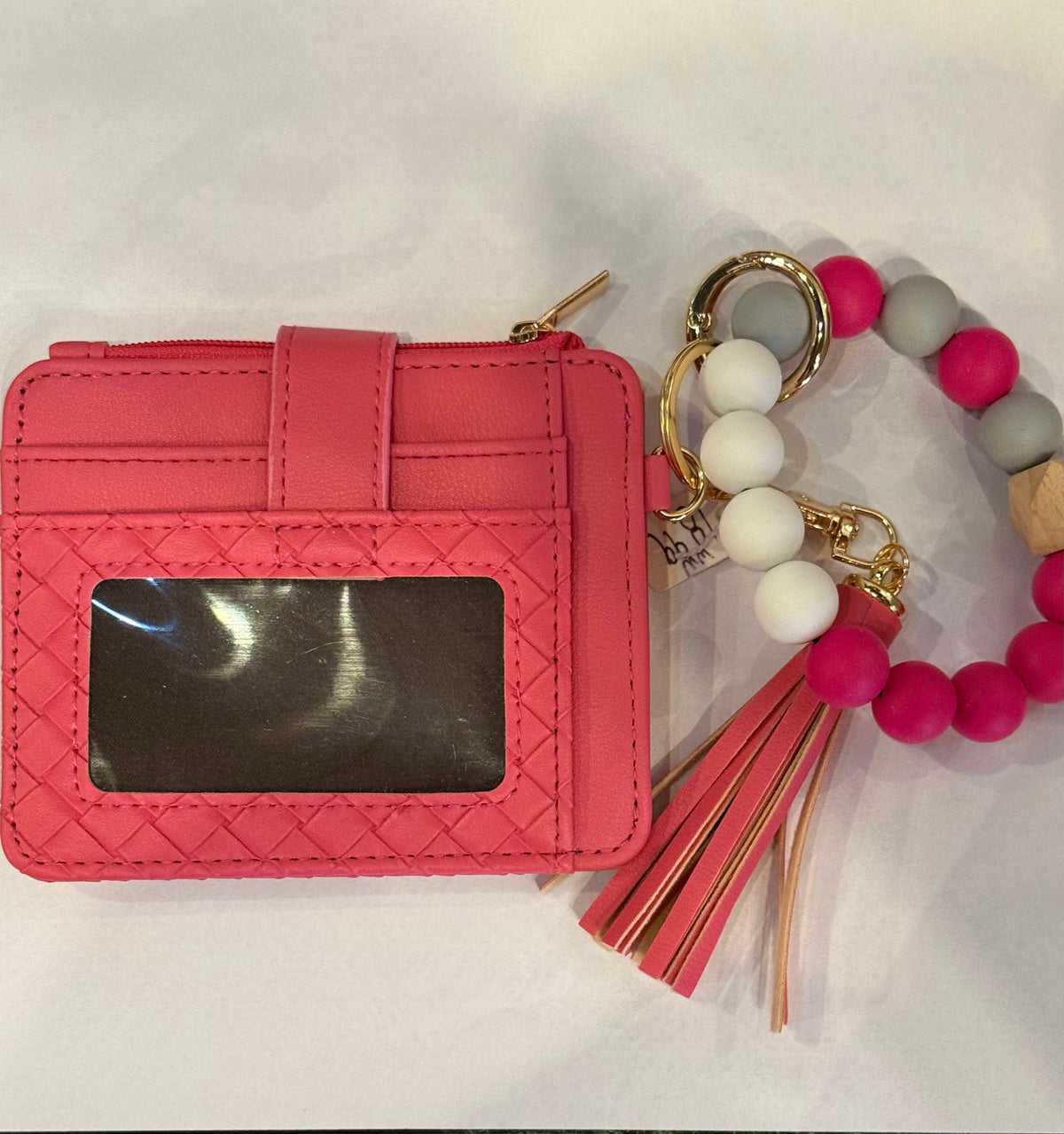WW Silicone Bead Wrist Wallet with ID Window