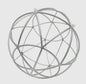 Matte Silver Metal Antiqued Sea Sphere