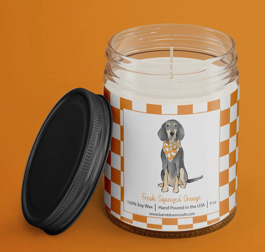 Fresh Squeezed Orange Soy Wax Candle featuring Smokey