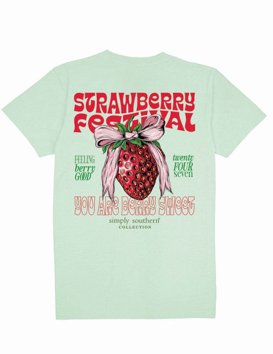SS Mint Strawberry Festival T Shirt
