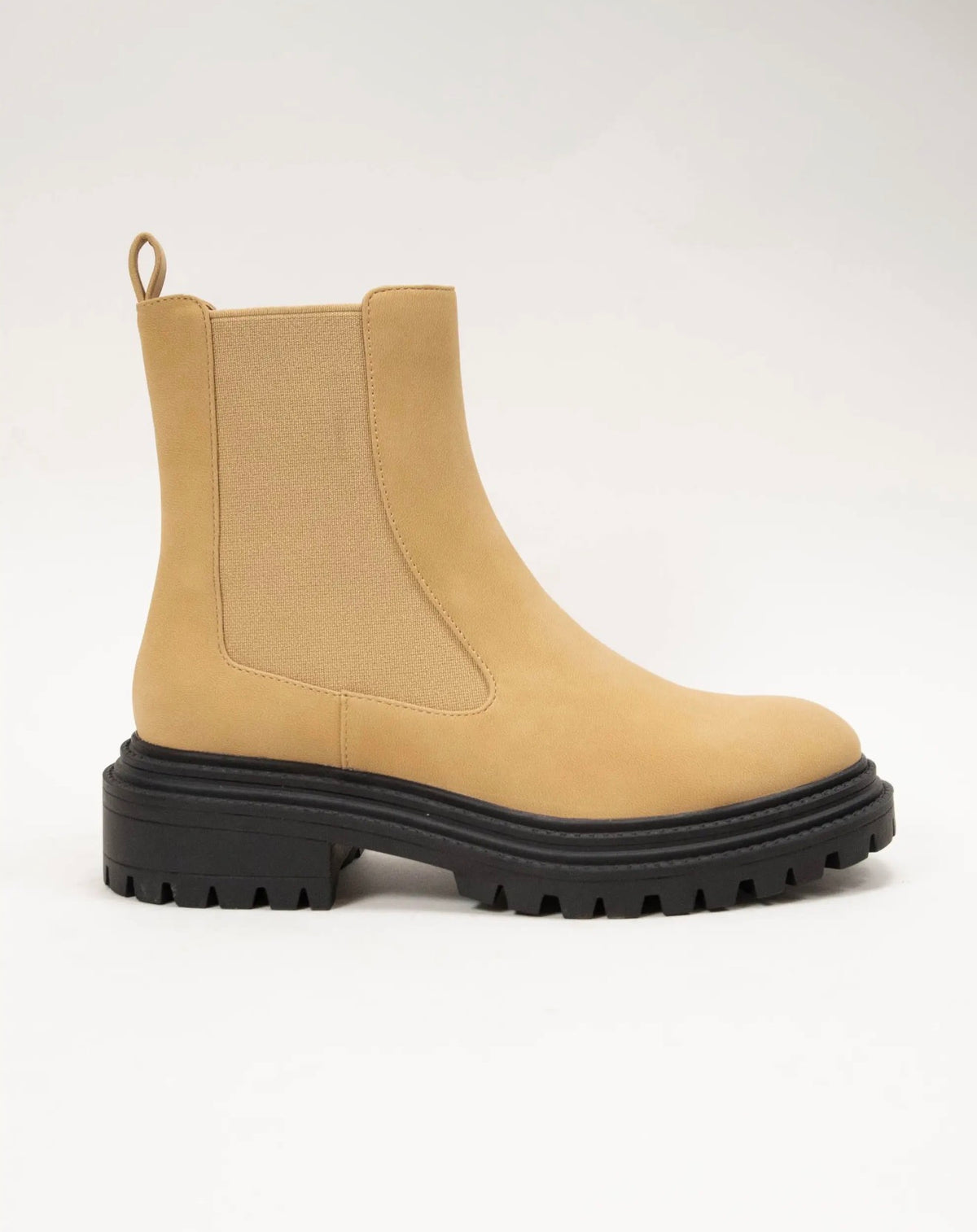 BCBSF Tan Everyday Comfortable Boot with Stylish Chunky Sole