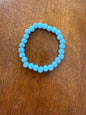 JW1 Boho Painted Wooden Bead Stretch Bracelets