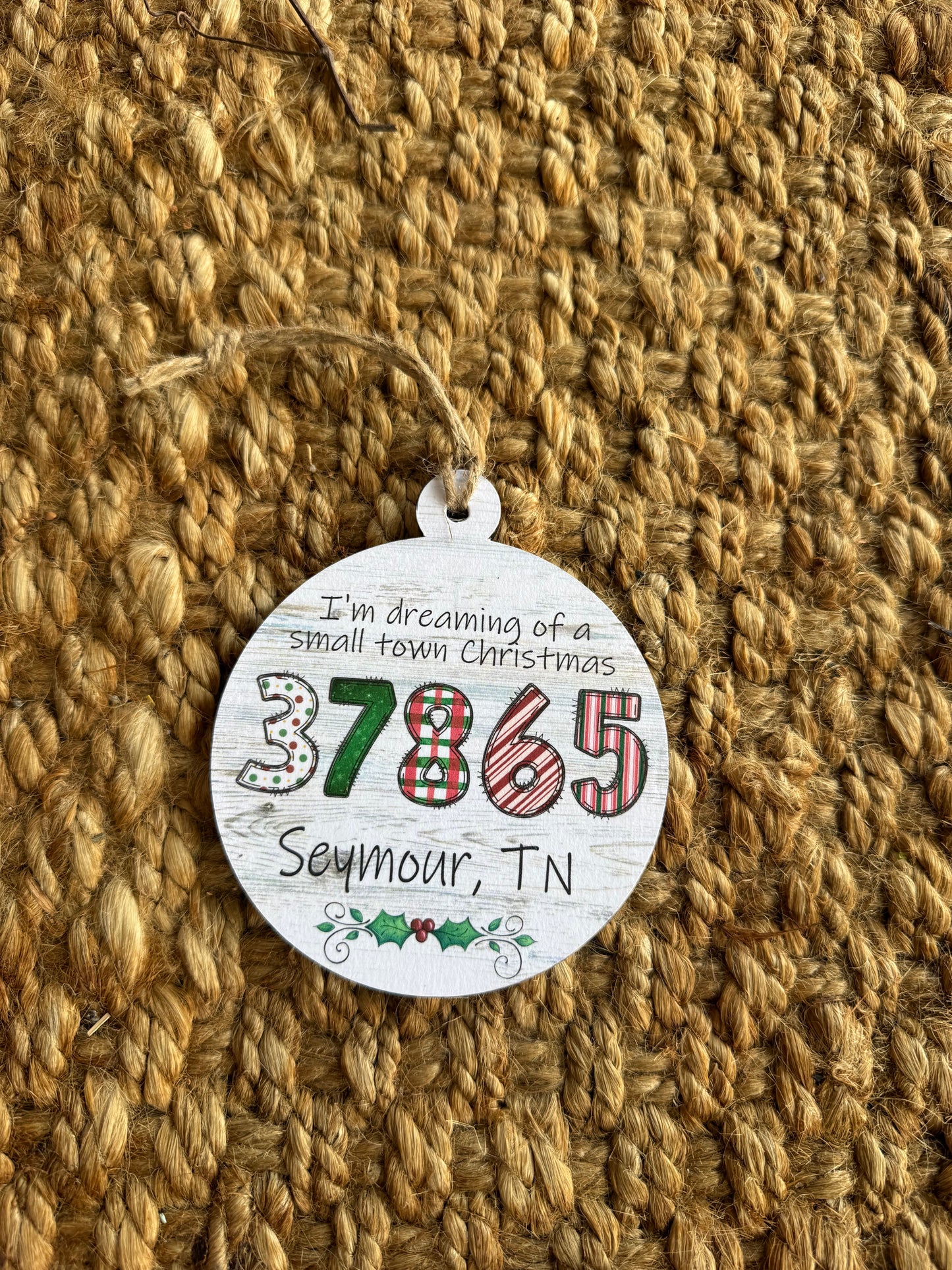 37865 Handmade Wooden Ornament