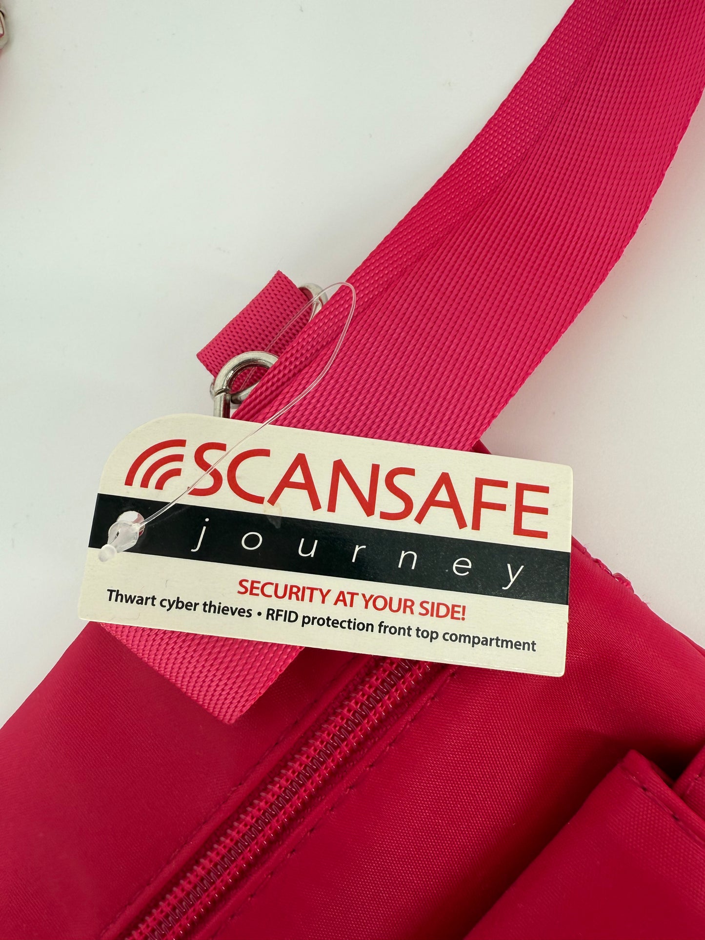 Hot Pink Scansafe Travel Crossbody Purse