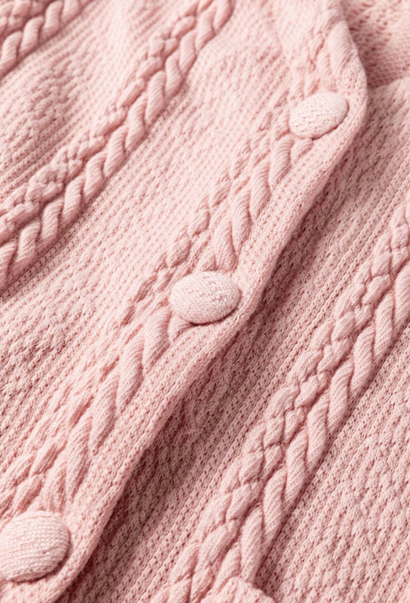 A22 Blush Pink 2 Piece Cardigan & Shorts Set