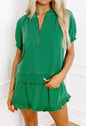 Green 2 pc Skort Set