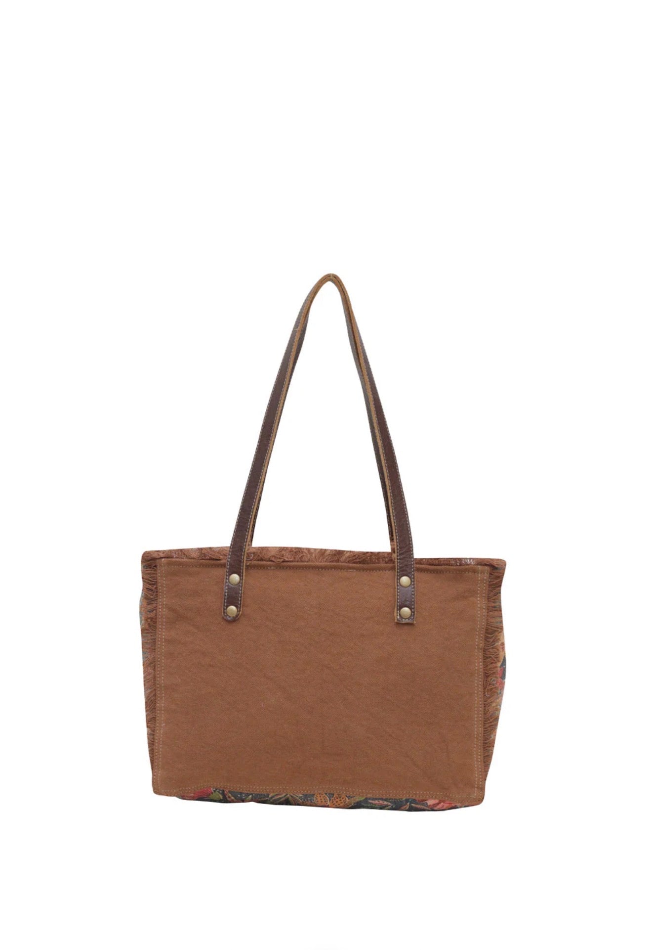 MY13 MYRA BRAND Unique Patchwork Style Double Strap Shoulder/Tote Bag with Real Cow Hair Detail