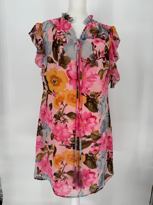 Pink Floral Dress