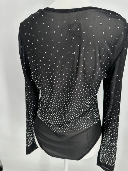 Black Bling Body Suit