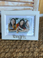 TGM the girls 4x6 or 5x7 White Bevel Photo Frame