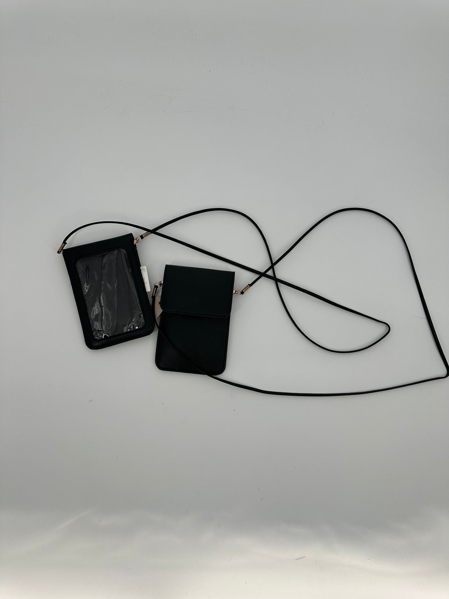 Black Crossbody Phone/ID Case