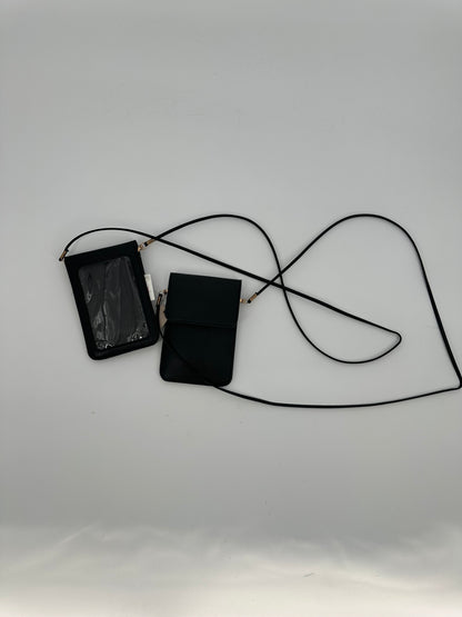Black Crossbody Phone/ID Case