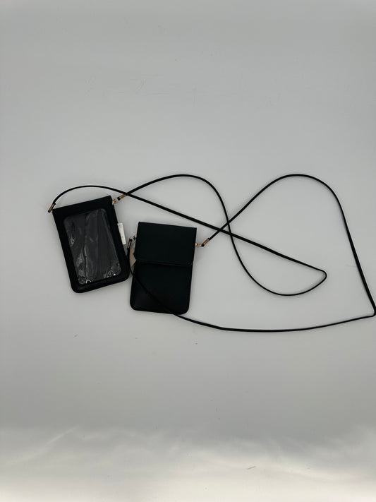 Black Crossbody Phone/ID Case
