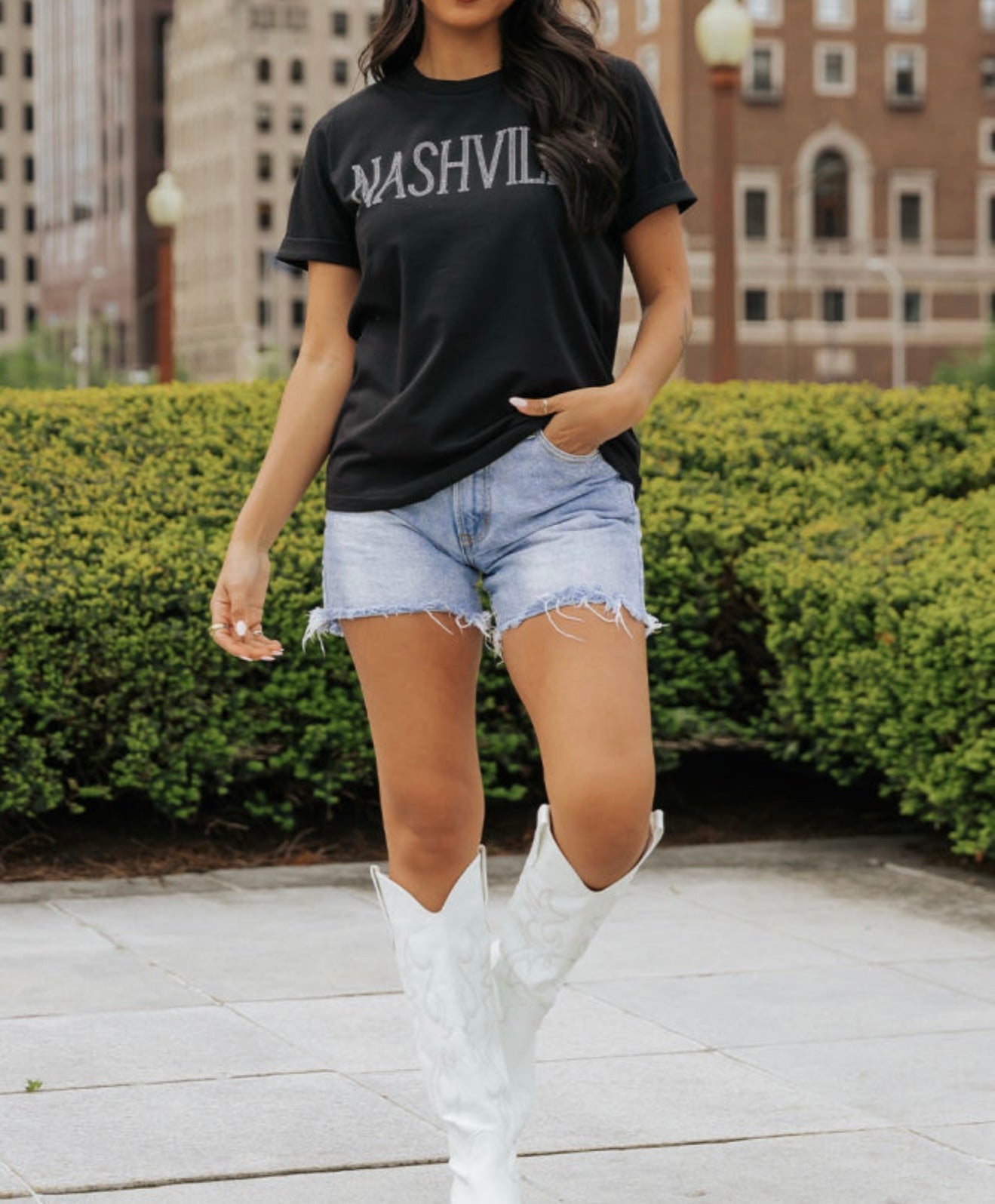 NASHVILLE T Shirt with Sparkle