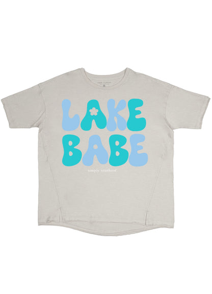 SS Lake Babe Silver T Shirt with Hem Detail