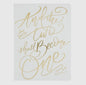 And Two Shall Become One Wedding Journal