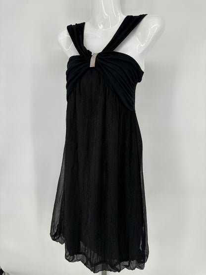Black Dress with Sparkly Accent Piece