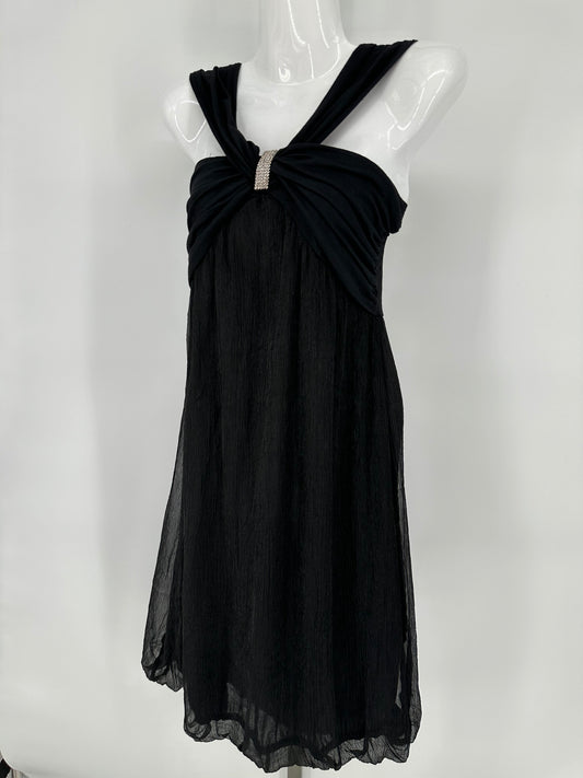 Black Dress with Sparkly Accent Piece