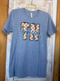 TNCBF TN Tennesee T Shirt with Checker Board Print Letters