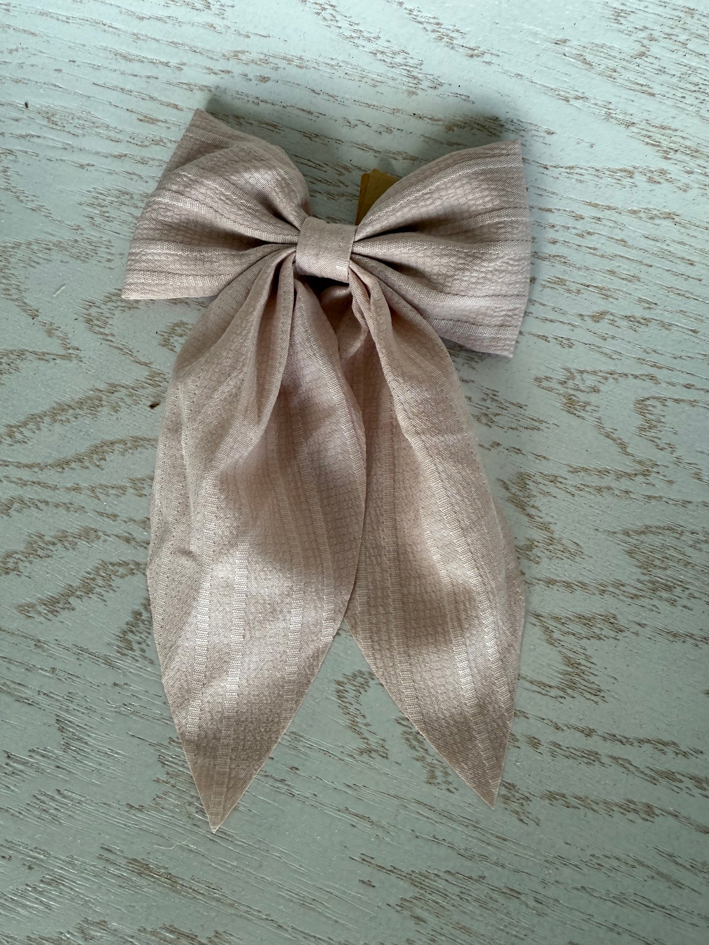 Hair Bow with Ostrich Beak Clip