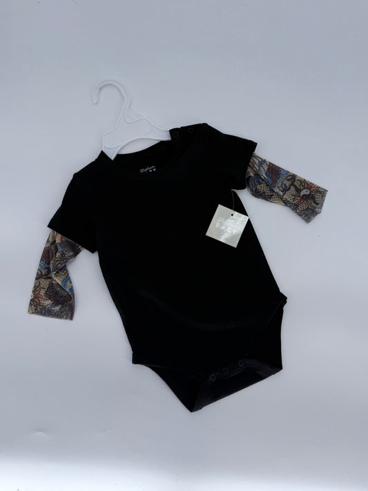 Black Tattoo Sleeve Onsie