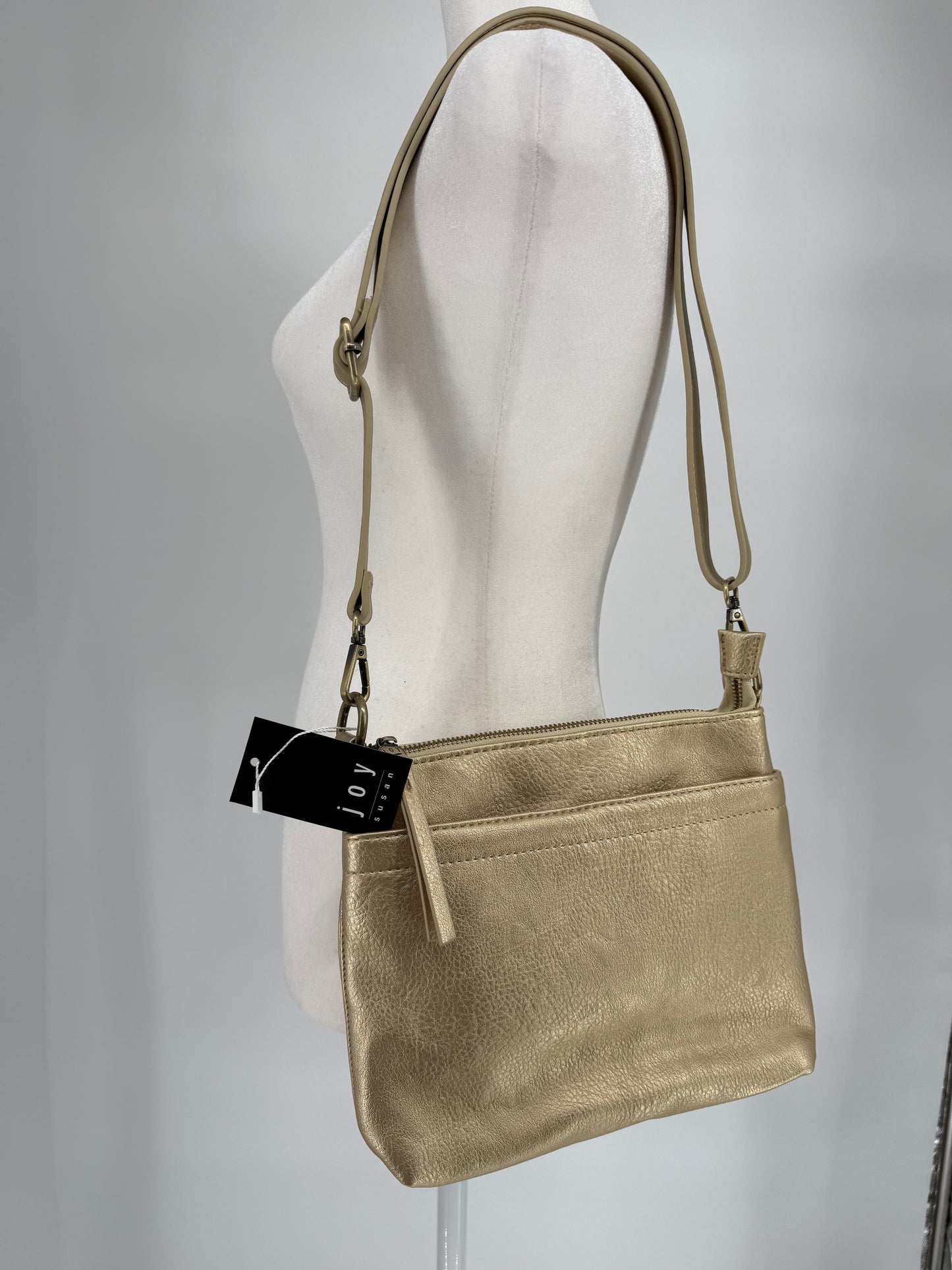 Joy Susan brand Muted Gold Purse