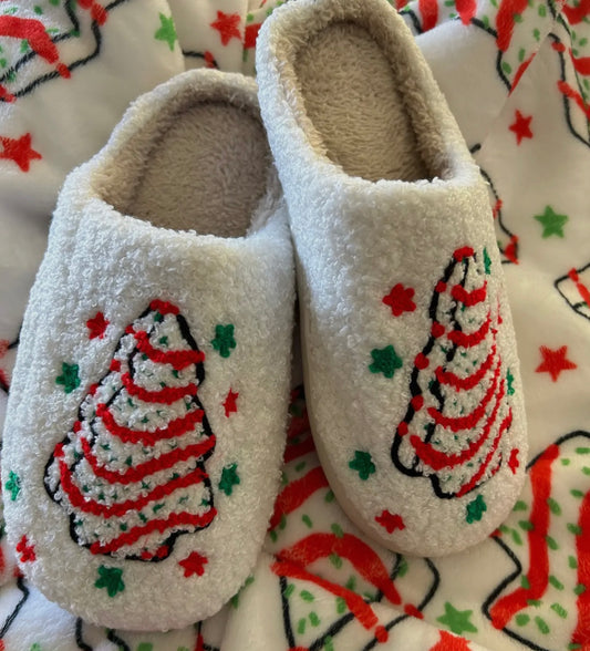 Christmas Tree “Cake” Slippers