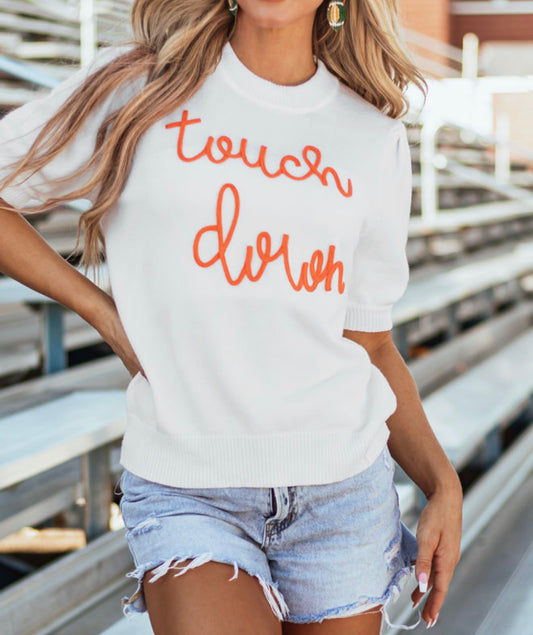 Touch Down Sweater with Short Sleeves