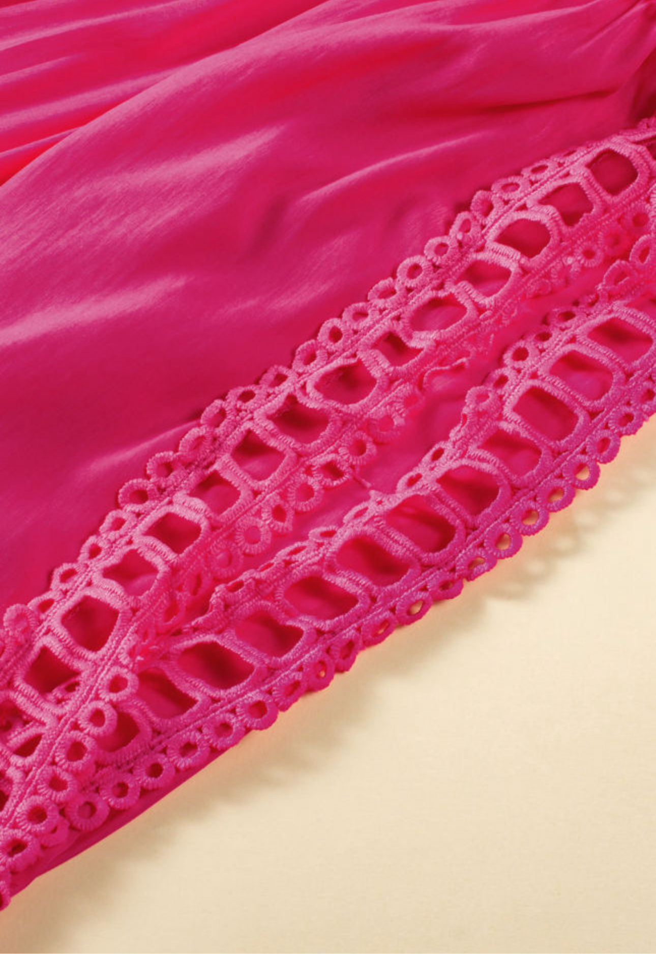 Hot Pink Cold Shoulder (Arm) Blouse