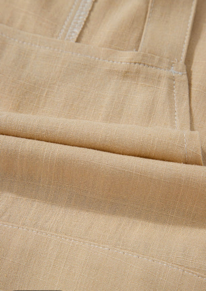 Beige Overall Style Jumper